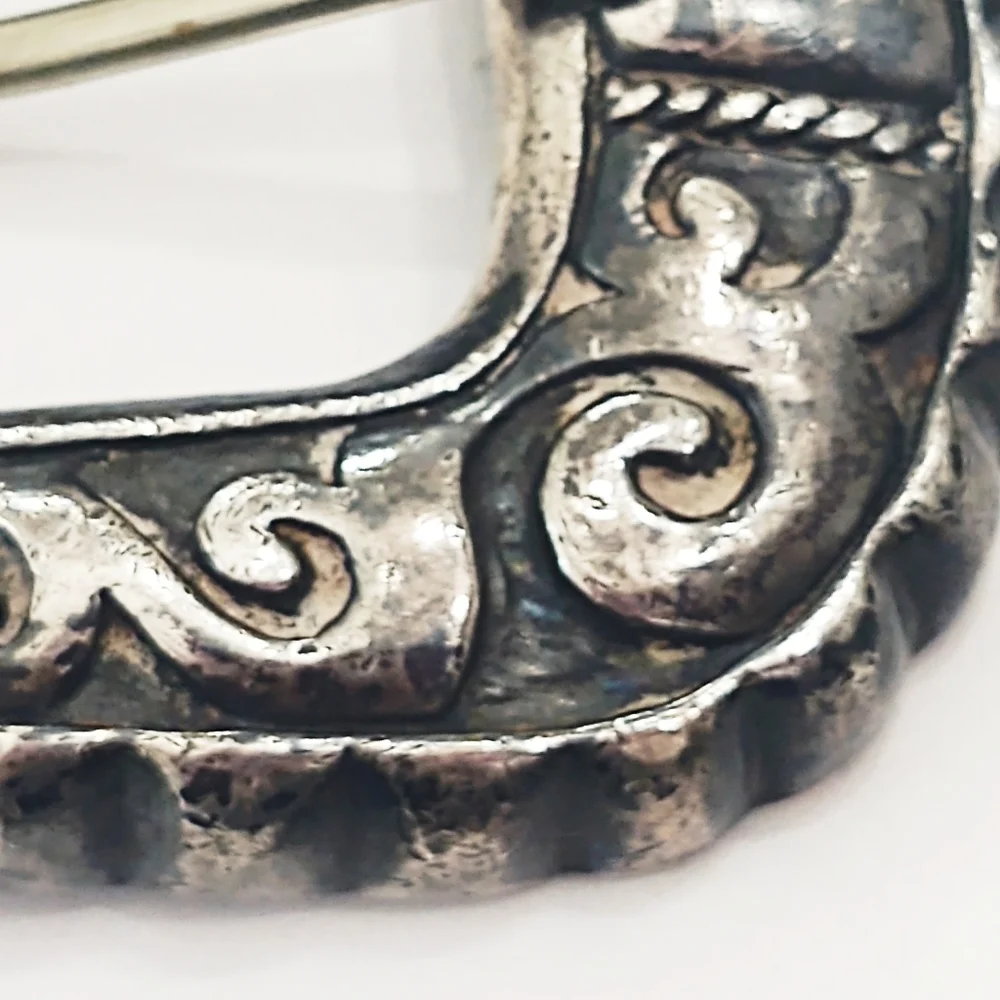 Vintage Designer Jeff Deegan Sterling Silver 4 piece Western Belt Buckle…